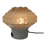 Vintage ceiling lamp with glass shade