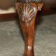 Victorian restored George II style high-back leather canapé