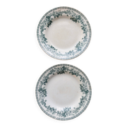 Antique ironstone plate from Saint-Amand – Guadeloupe model