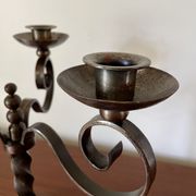 Pair of brutalist candelabra by Charles Piguet 1930
