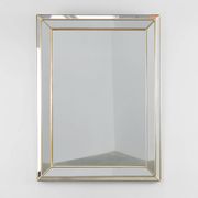 Large Hollywood Regency Deknudt Mirror in Gilt Frame, Belgium, 20th century