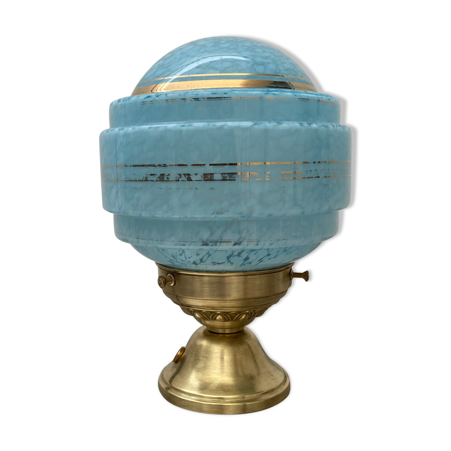 Clichy glass bedside lamp