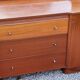 Coiffeuse commode vintage des années 60 en acajou
