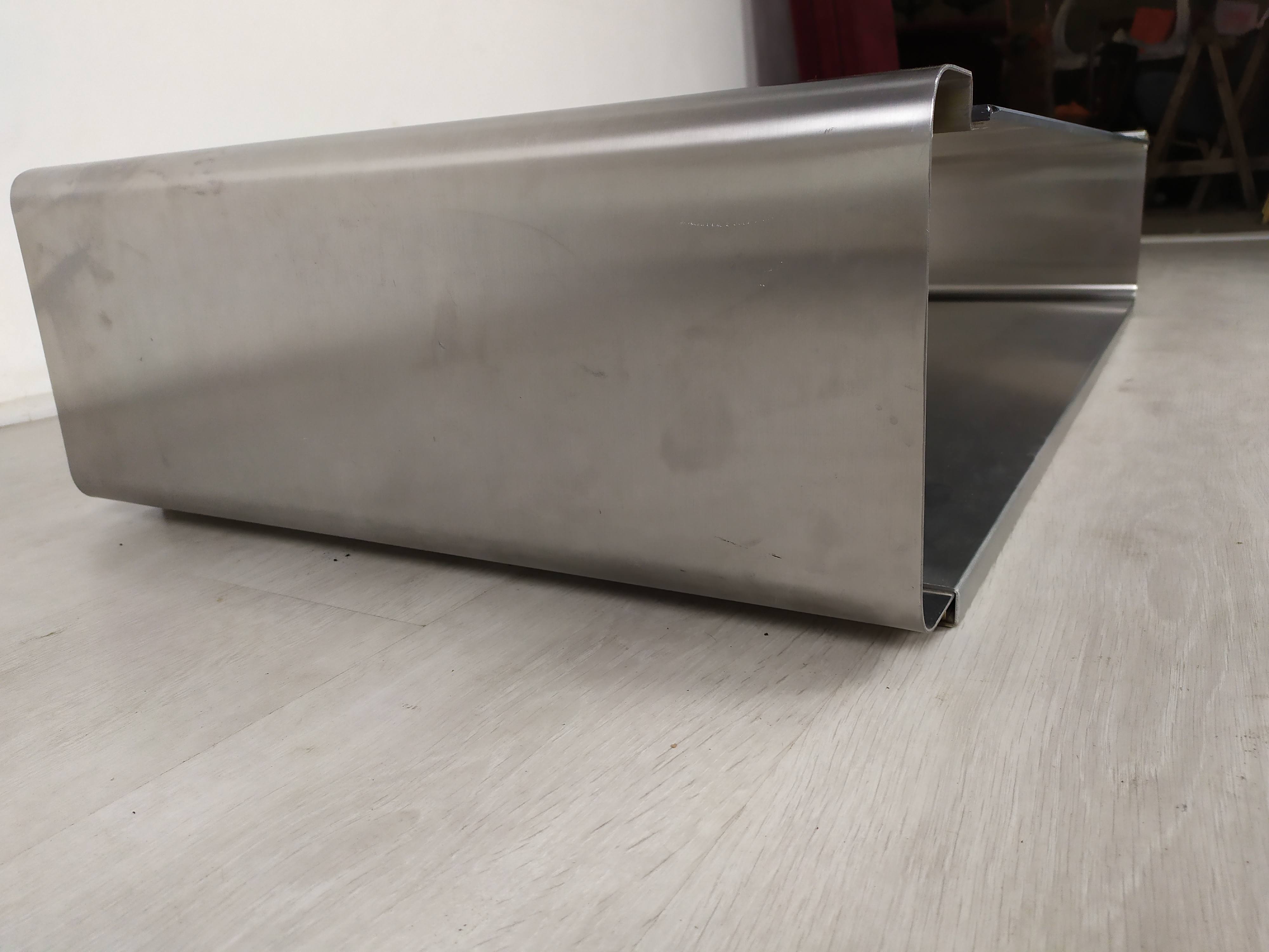 Stainless steel coffee table design Roche Bobois