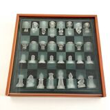 Glass Chessboard with Box