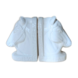Magnificent pair of vintage ceramic bookends (D-0038)