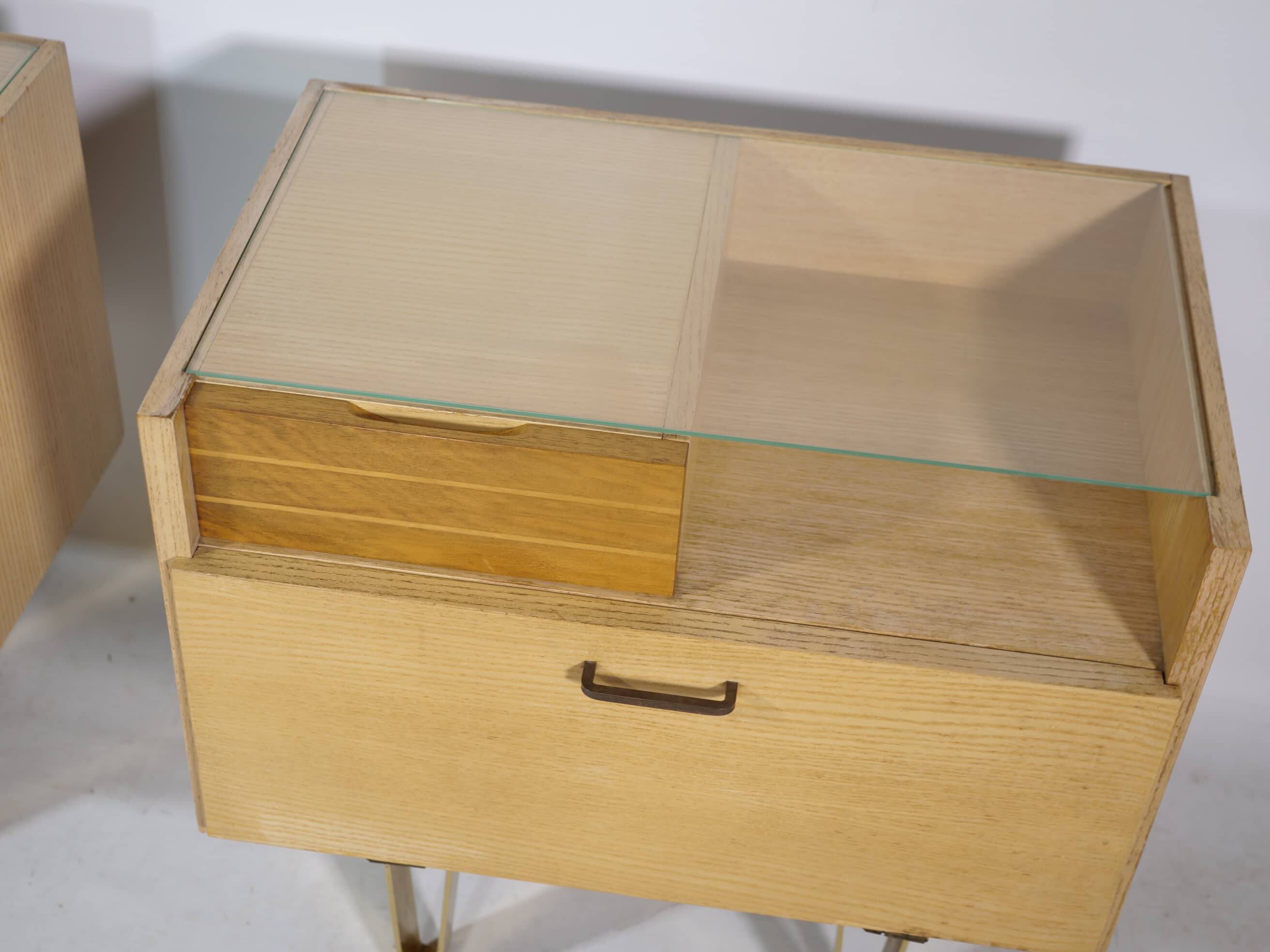Bedside tables, 1950s-60s