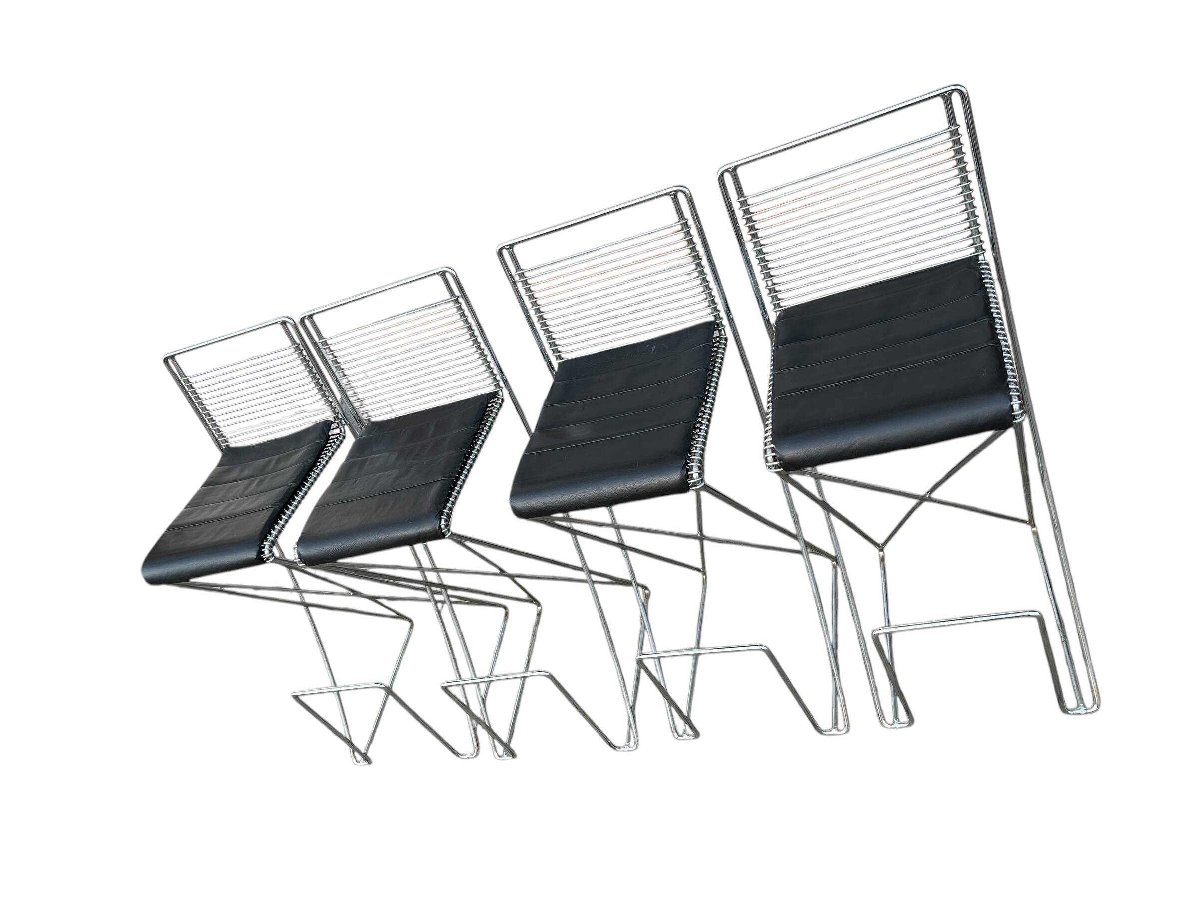 4 tabourets de bar par Till Behrens pour Shlubach