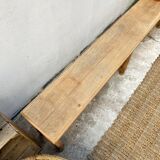 Old oak farm bench