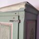 19th century painted wooden bedroom wardrobe