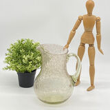 Pitcher / pitcher bubbled glass, biot, vintage,