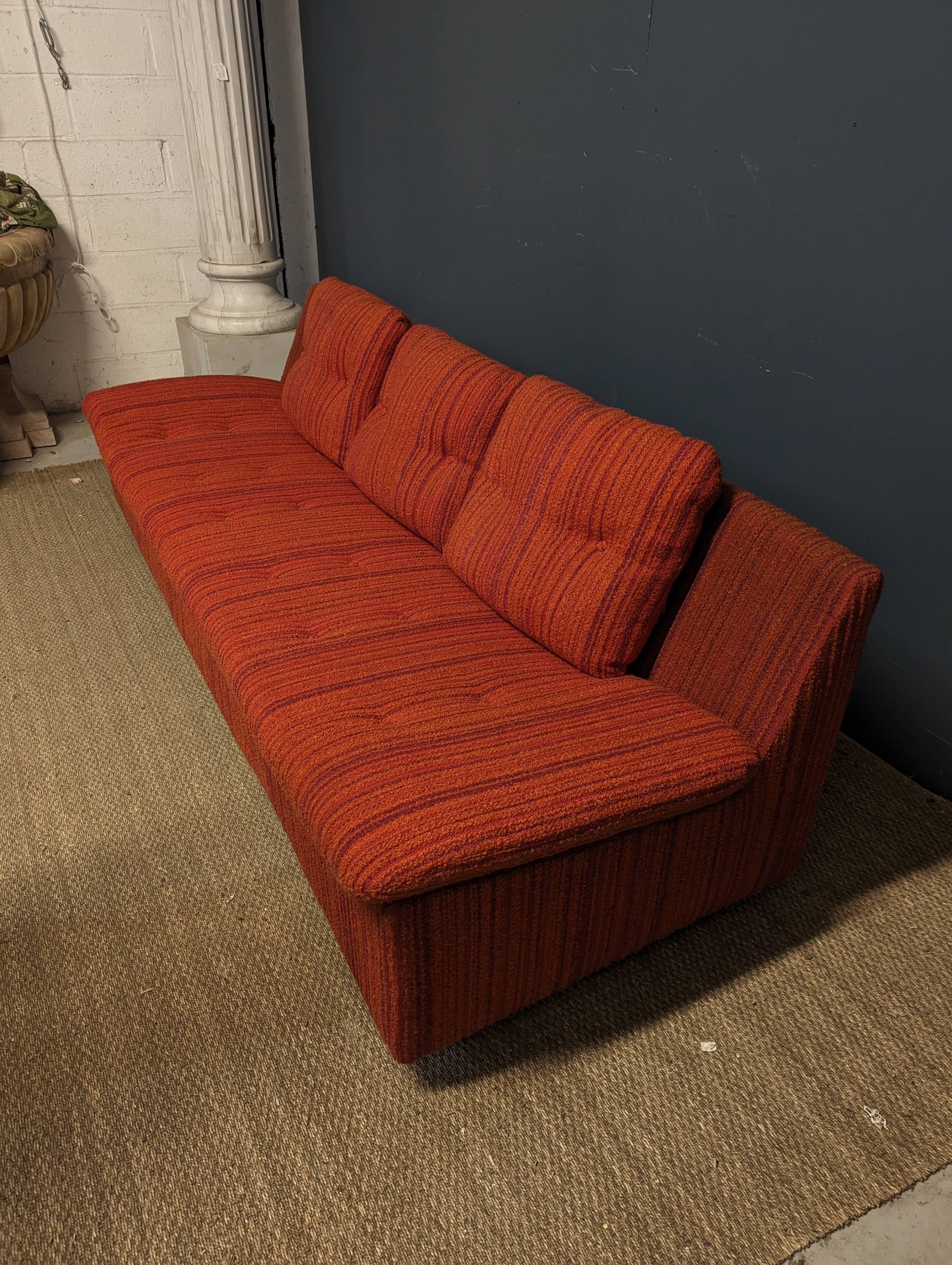 Sicaf goose feather-filled terry fabric sofa