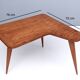 Irregular Shaped Cherrywood Veneer Coffee Table Attr. to Gio Ponti, Italy