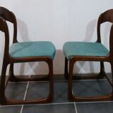 Pair of chairs Baumann sled