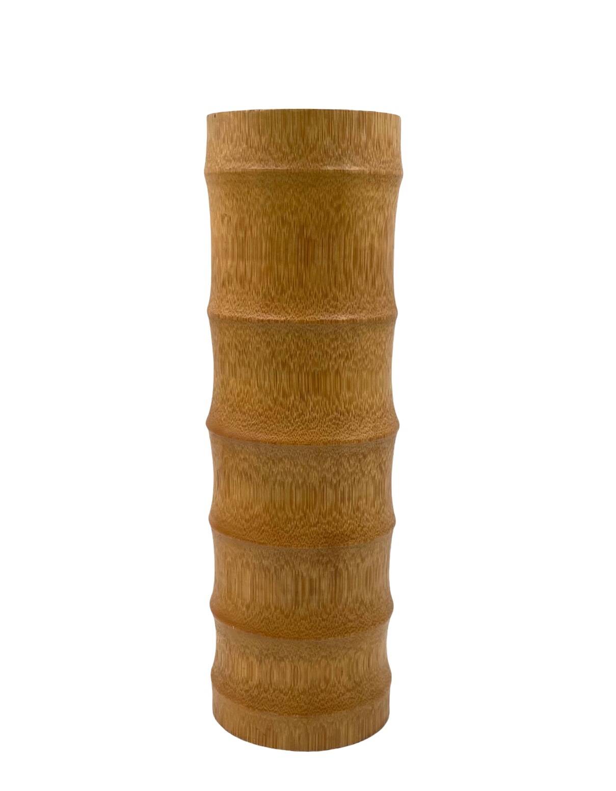 Hollywood regency bamboo vase, Italy 1970