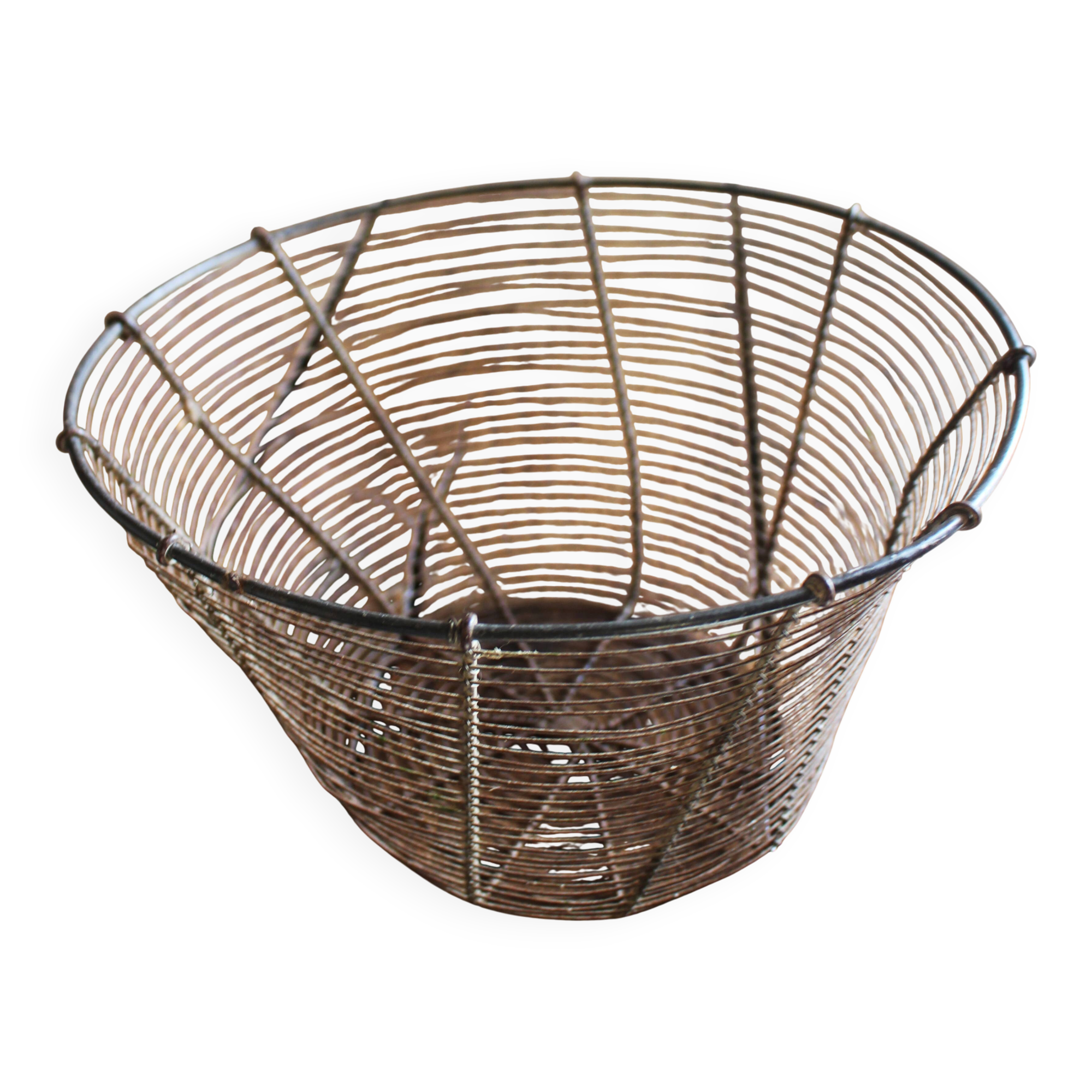 Panier Corbeille ronde métal fil de fer