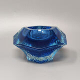 1960s blue ashtray or vide poche by Flavio Poli