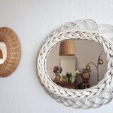 Rattan mirror 33x41cm