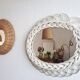 Rattan mirror 33x41cm