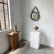 Brutalist mirror with metal chain from the 50s