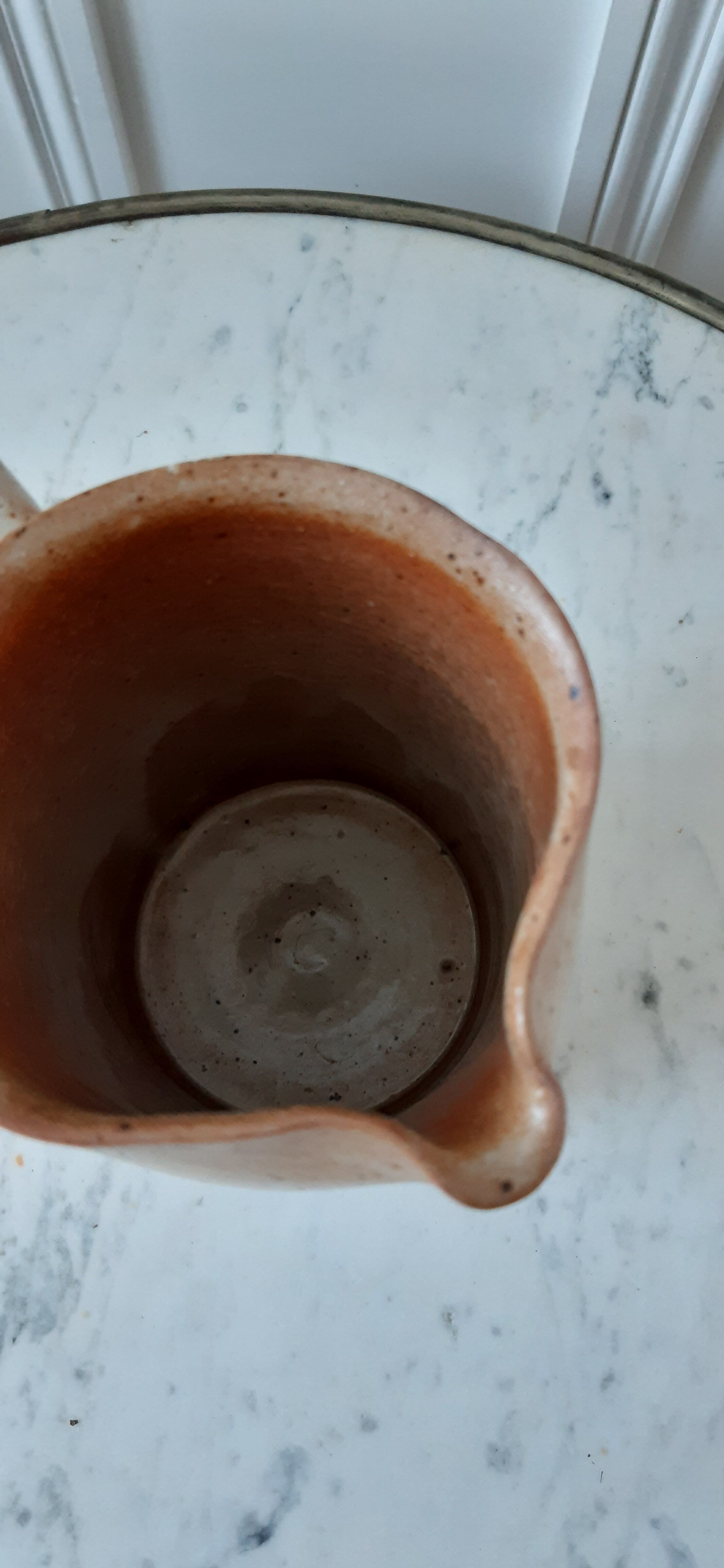 Pitcher in artisanal sandstone 70s