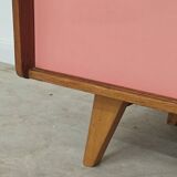 Wooden buffet U 452 pink by Jiri Jiroutek for Intérier Praha 1960