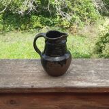 Pichet terre cuite vernissée France années 80