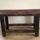 Old solid oak workbench