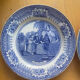 Creil Montereau  - duo d’assiettes bleue