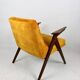 Fauteuil caméléon en or jaune attribué à jozef chierowski, 1970