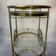 Dessert trolley rolling 1970 golden brass