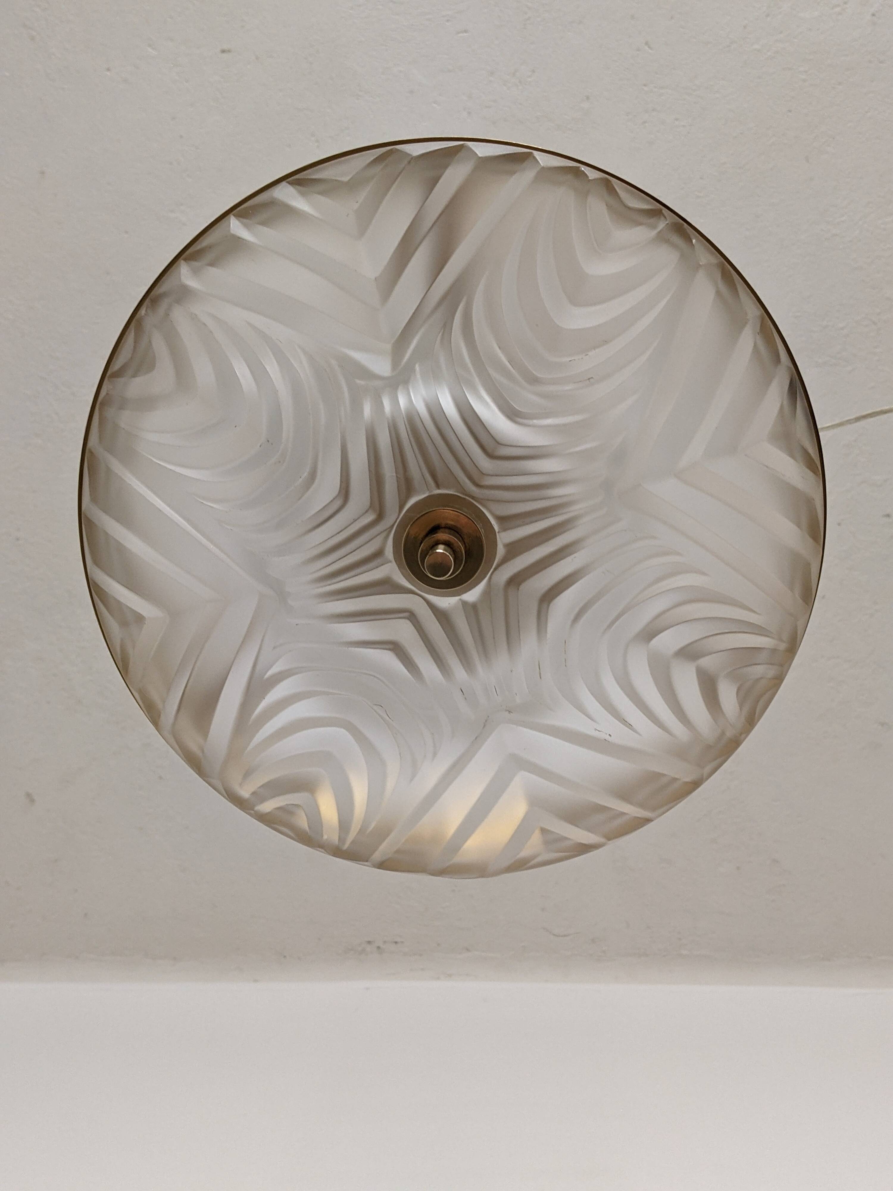 Art Deco style basin chandelier circa 1950