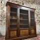Three door mahogany bookcase from napoleon iii period xix eme century