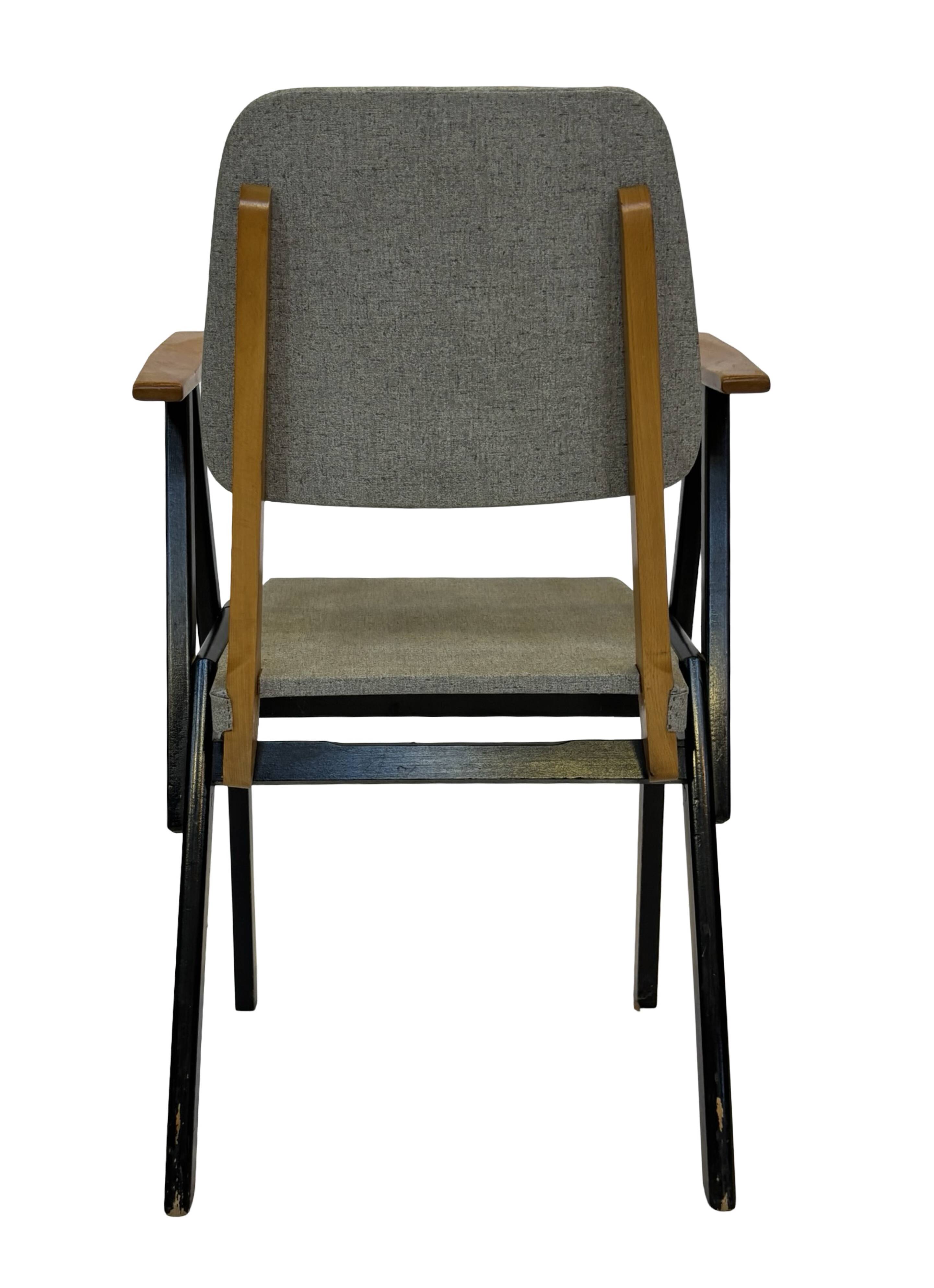 Vintage Palais De Tokyo armchair by Zwager Ermeloo, 1950's design