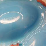 Saleron / serviteur en opaline bleue