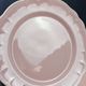 8 vintage dessert plates Salins powder pink