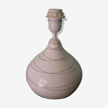Enamelled ceramic lamp foot