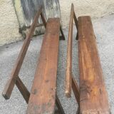Pair of antique 19th century benches