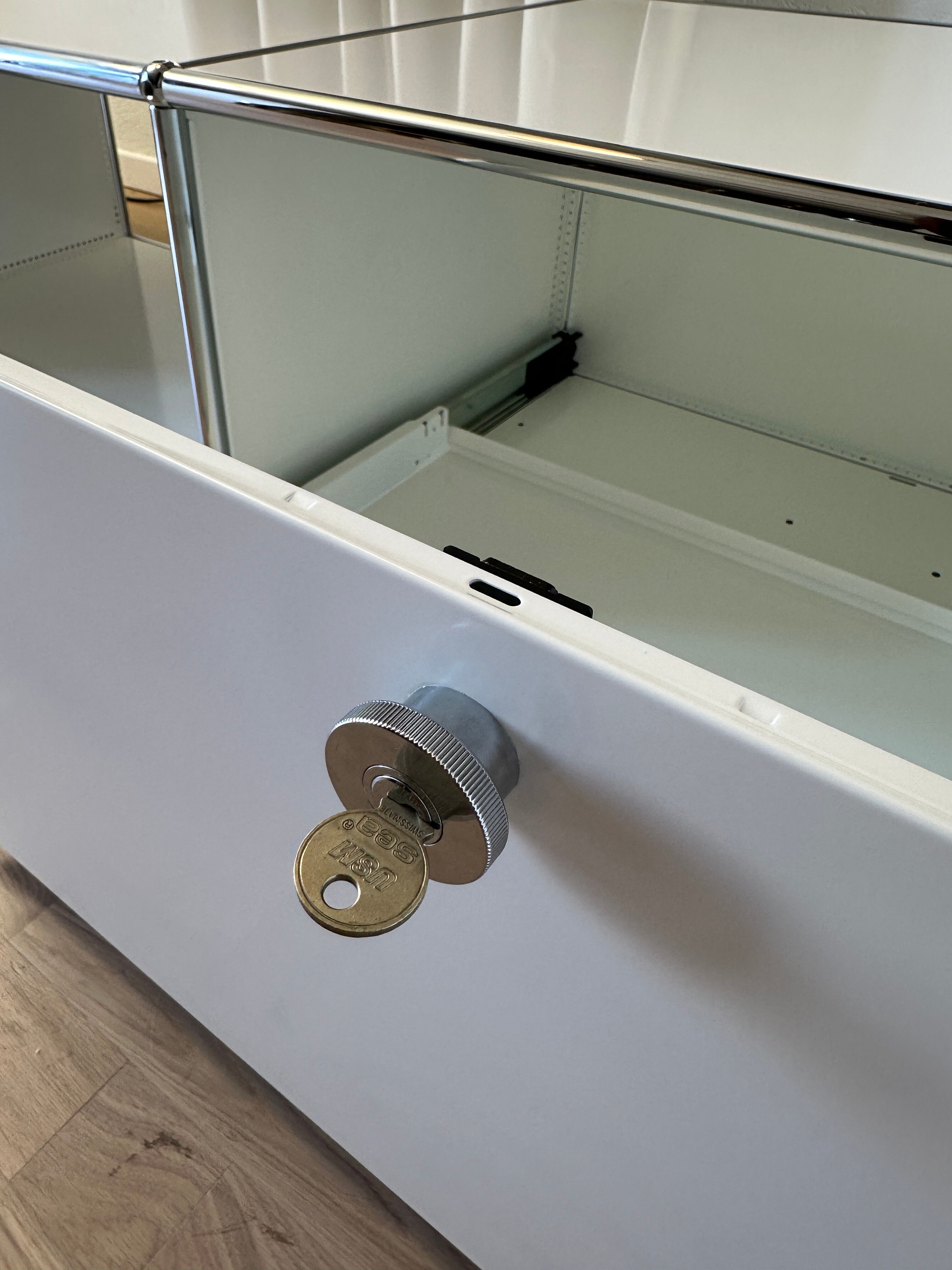USM Haller TV unit in Pure White