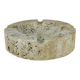 Round travertine ashtray, vintage