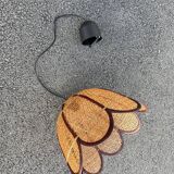 Vintage rattan flower hanging