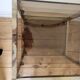 Gold metal and smoked glass serving trolley