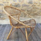 Rattan basket chair