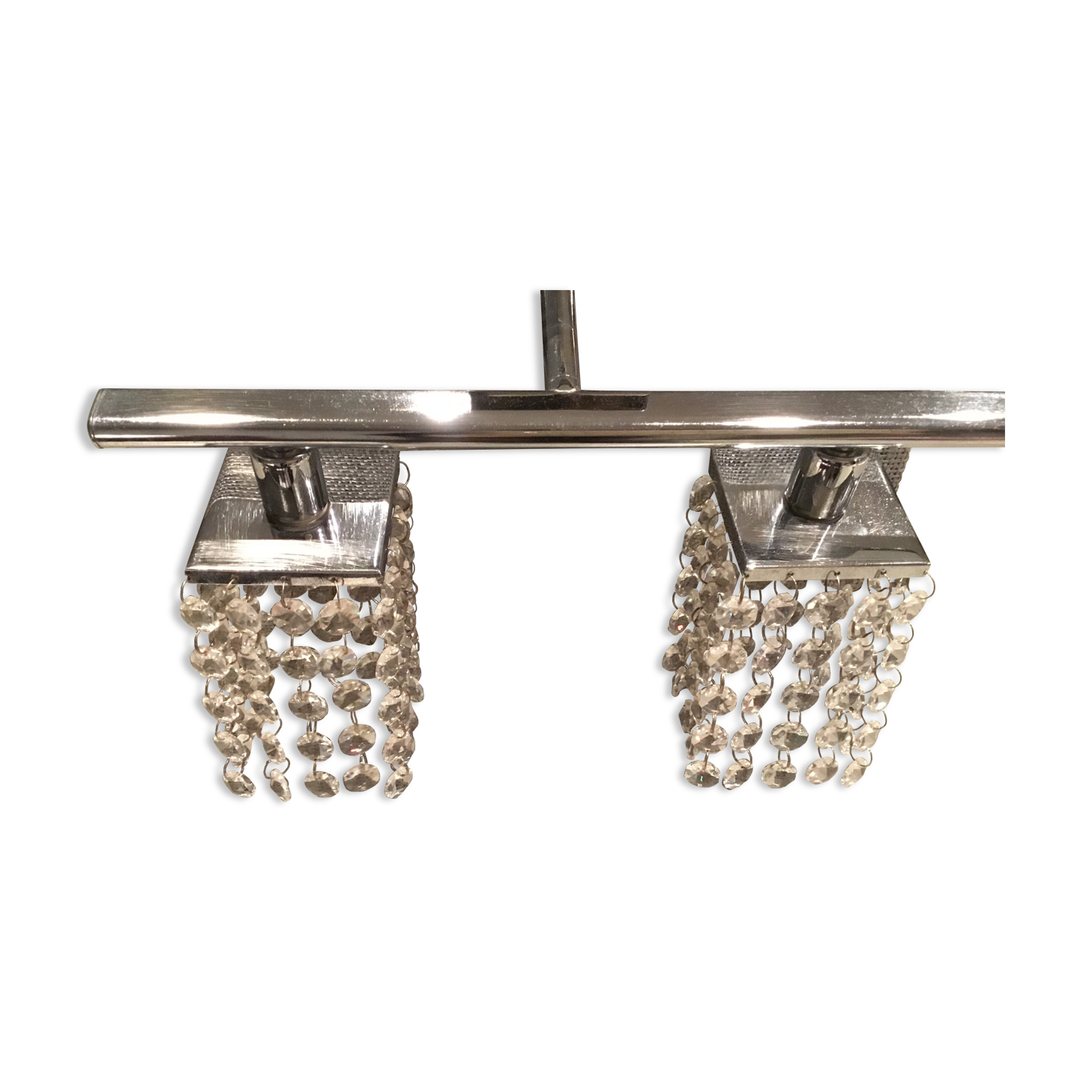 Transparent pampilles wall lamp