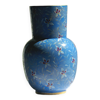 Vase Longwy en faïence 1886