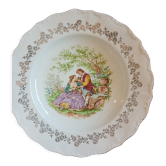 Digoin porcelain plate france