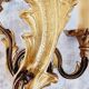 Pair of wall sconces in real bronze Louis XVI style