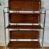 Chromium folding dessert and vintage 70s formica