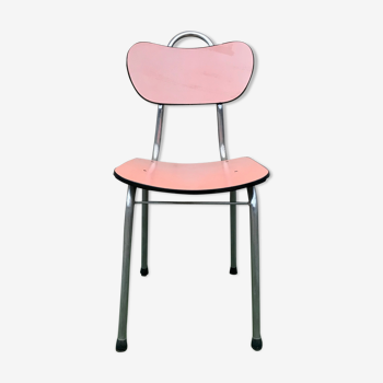 Chaise rose en Formica