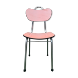 Pink chair in formica